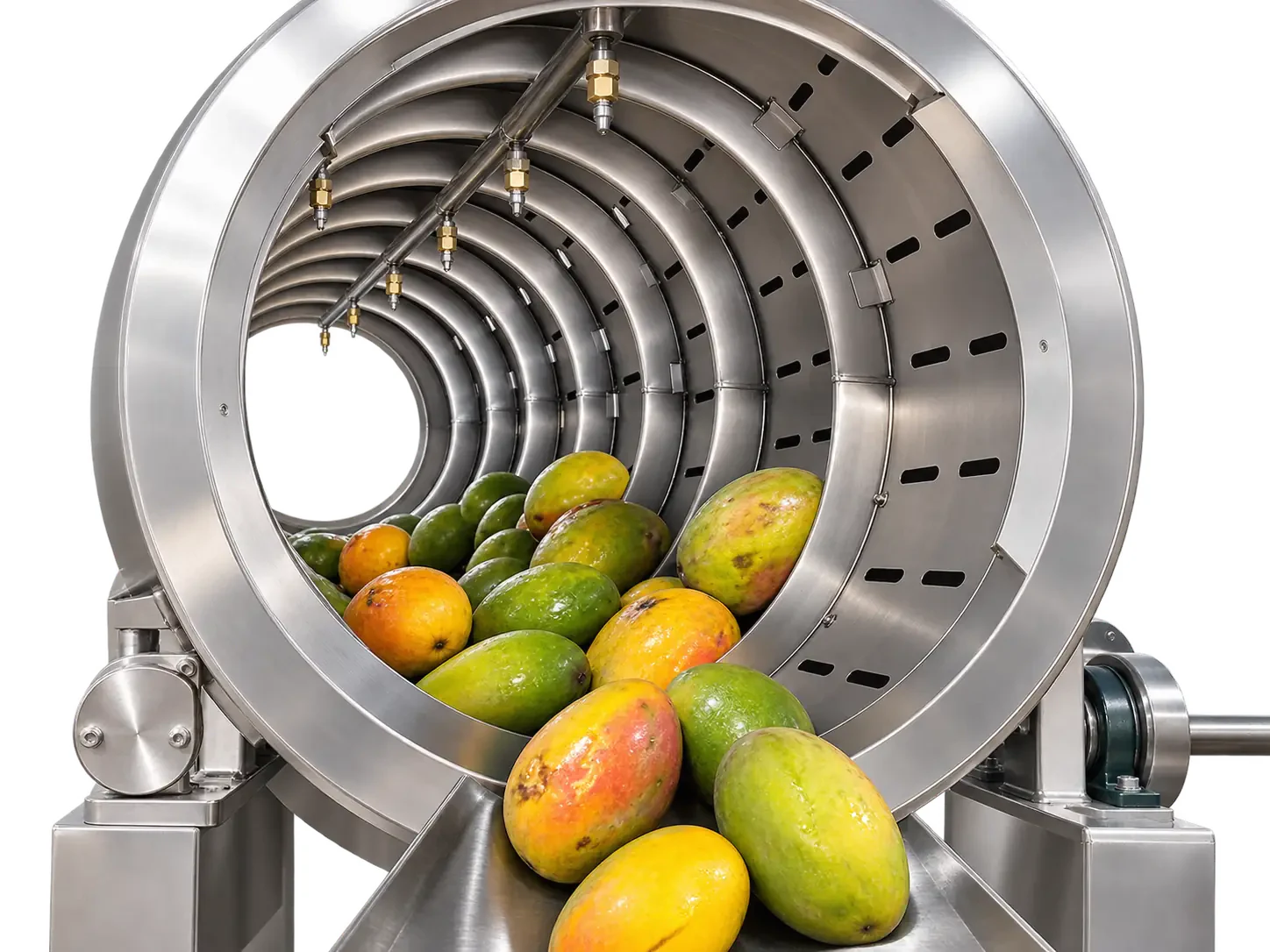 Fruit Conveyor with Water Sprinkler